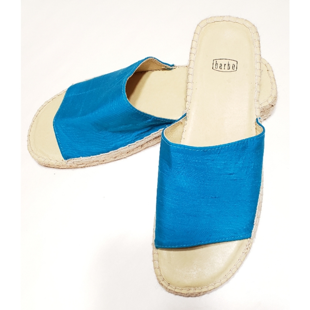 Barbo Espadrilles Turquoise Sandals